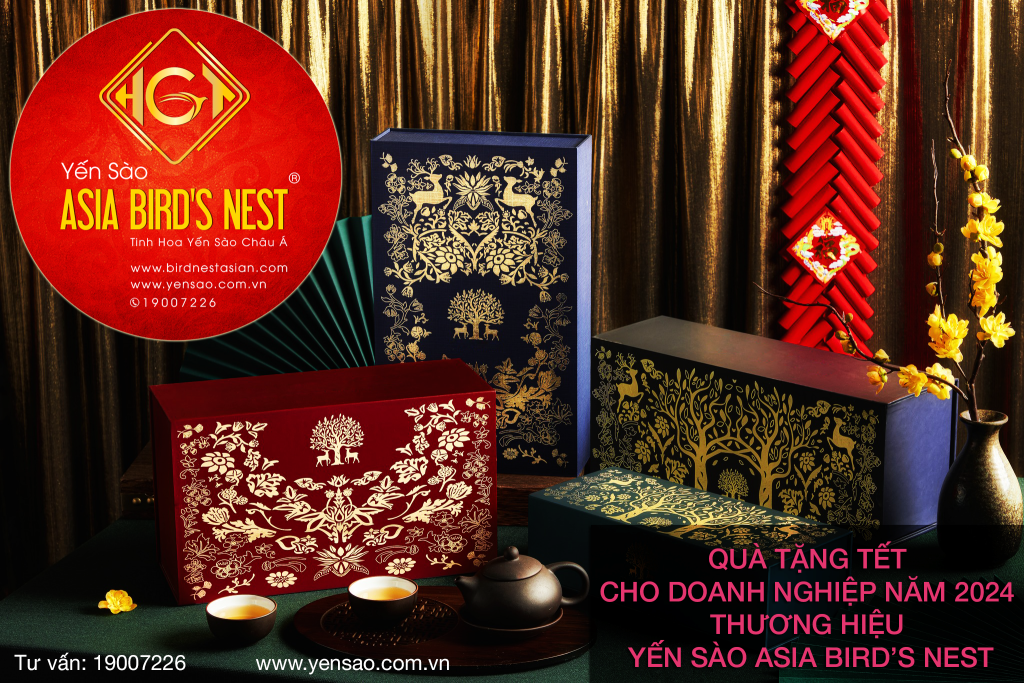 Hộp Quà Tặng Tết Cho Doanh Nghiệp Năm 2024 Thương Hiệu Yến Sào Asia